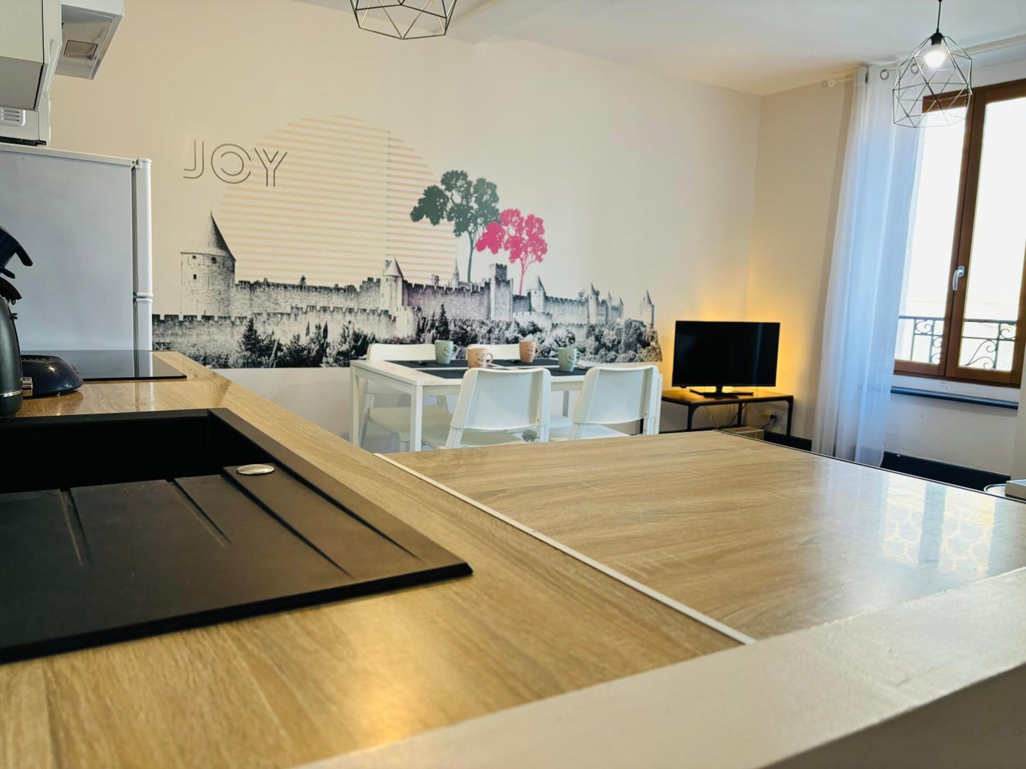 Spacieux, Climatise, Quartier Calme, Proche Chateau, Le Cocon De Joy Carcassonne Eksteriør billede